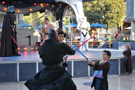 My son fighting off Darth Maul!!!