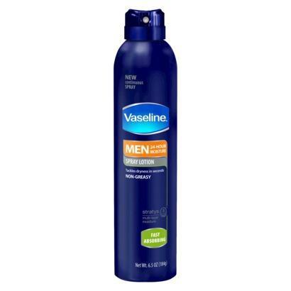 Vaseline Men's Fast Absorbing Spray Moisturizer - 6.5 oz 