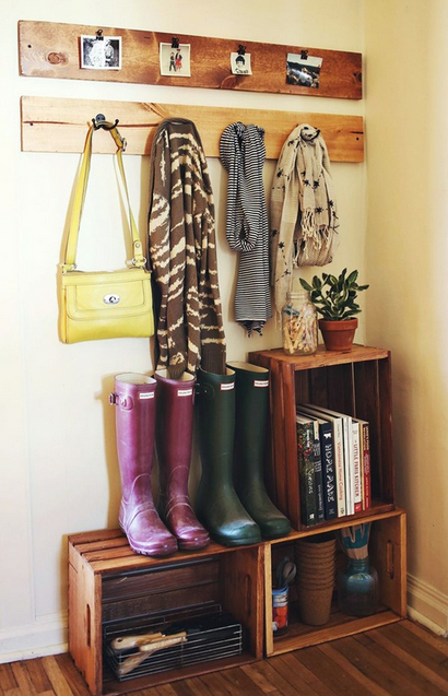 DIY mudroom