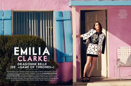 Emilia Clarke - Glamour France April 2014