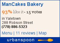 ManCakes Bakery on Urbanspoon