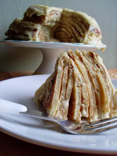 White Chocolate and Maple Pancake Cake