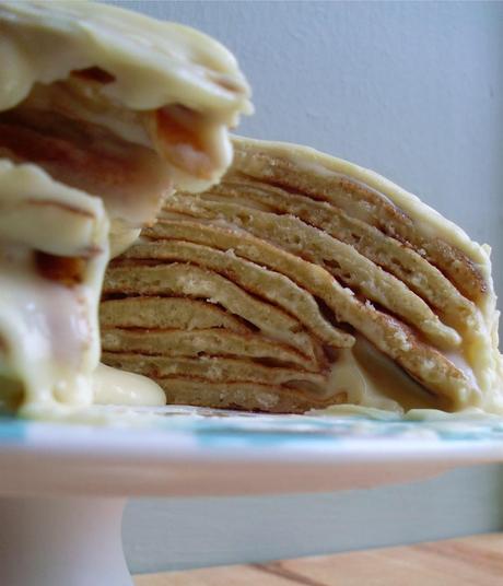 White Chocolate and Maple Pancake Cake