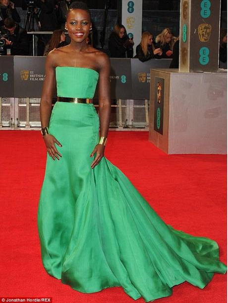 Lupita Nyong'o emerald green dress