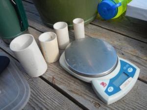 bird banding scales and weigh tubes