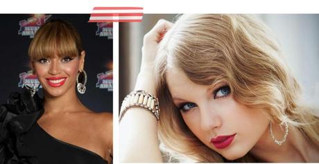 beauty fashion trend beyonce taylor swift red lips spring summer 2013