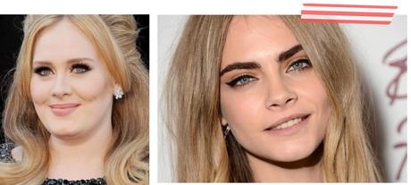 beauty fashion trend adele cara delevingne dark eyes and brows spring summer 2013