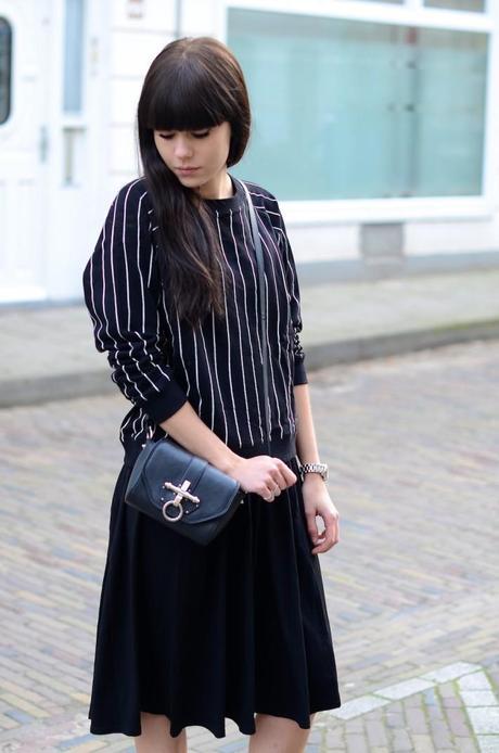 how to wear midi skirt not too girly