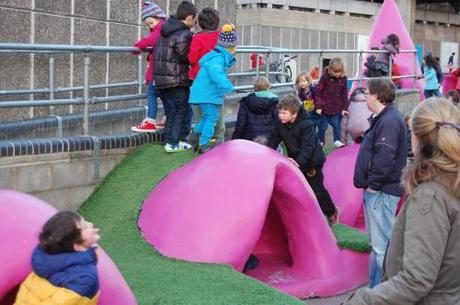 Queen Elizabeth Hall, Royal Festival Hall and the Hayward Gallery Play Area - Hiding and Balancing