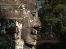 Side profile of one of the faces at Bayon