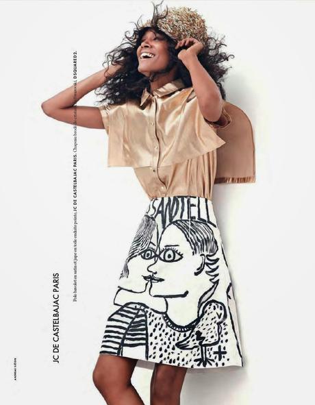 Liya Kebede By Andreas Sjodin For Elle France February 2014