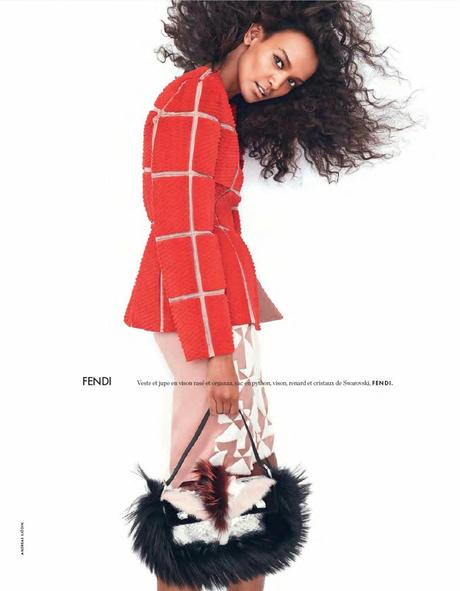 Liya Kebede By Andreas Sjodin For Elle France February 2014