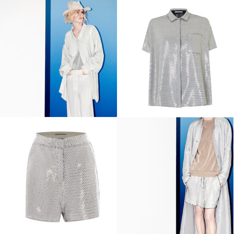 resort hot list acne studios sequin blouse shorts ss14