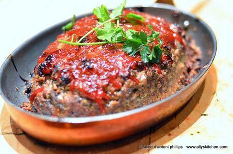 ~italian inspired bison meatloaf~