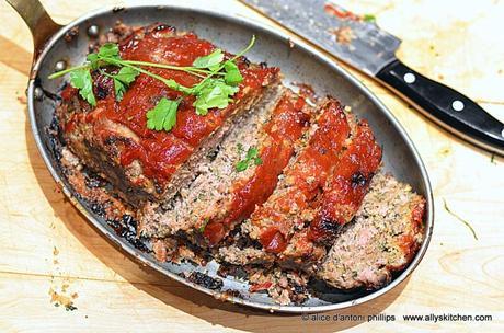 ~italian inspired bison meatloaf~