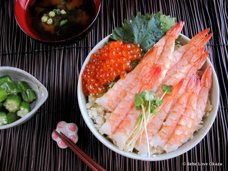 Chirashi Sushi Ikura Shrimp Bebe_Love_Okazu