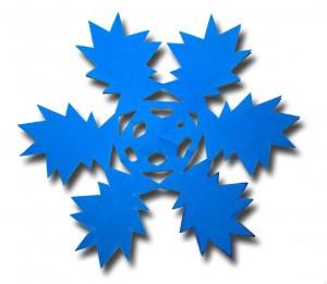 Star Shape from Snowflake Fold