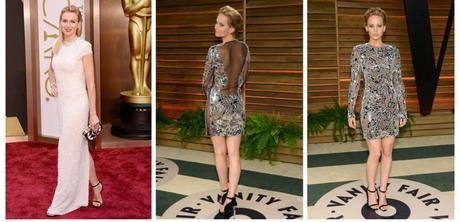 Naomi Watts and Jennifer Lawrence Oscars shoes fashion trends 2014