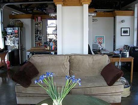 Design Diary: Davis Square Loft With Roof Garden sharon-kitchens-living-room