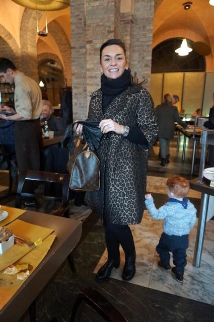 ReasonstoDress.com reasons to dress leopard print coat Leopard Embroidered jacket Caffè Concerto modena Italy real mom street style #streetystyle 