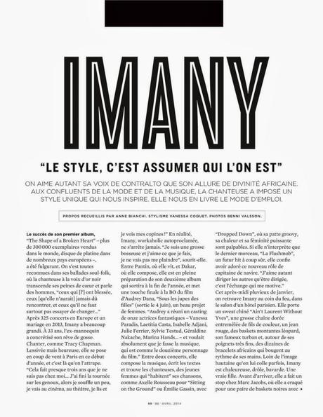 Zimany Linda - Be Magazine France April 2014
