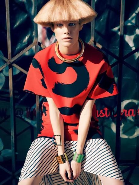 Ellinore Erichsen by James Macari for Grazia France March 2014