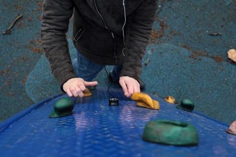 Mogees. What does the world sound like? climbingwall