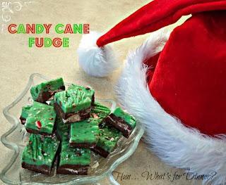 Candy Cane Fudge-Guest Post By Hun Whats for Dinner