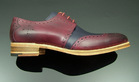 Wine And Nighttime:  Jeffery West Love 4516 Burgundy/Navy Wingtip