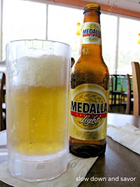 Medalla Light: The most popular beer in PR. It's really good. 