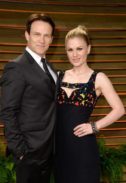 Anna Paquin and Stephen Moyer Vanity Fair Oscar Party 2014 Pascal le Segretain Getty 3