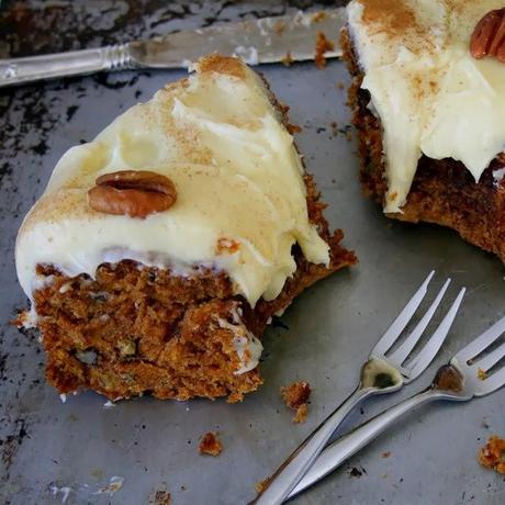 A Birthday Celebration and Carrot Cake with Cream Cheese Frosting