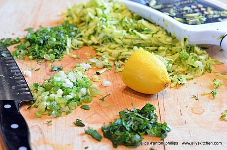 ~turkey & zucchini burgers with green onion & cumin~