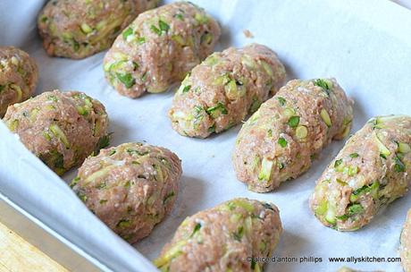 ~turkey & zucchini burgers with green onion & cumin~