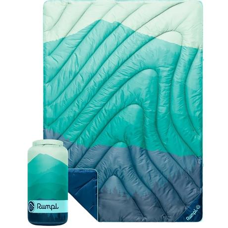 camping bedding extras rumpl original puffy blanket warm water resistant camping blanket with 100 recycled synthetic insulation 52 x 75