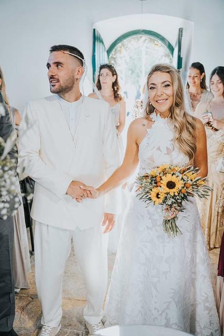 Rustic Fall Wedding Lefkada Sunflowers