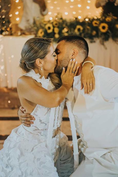 Rustic Fall Wedding Lefkada Sunflowers