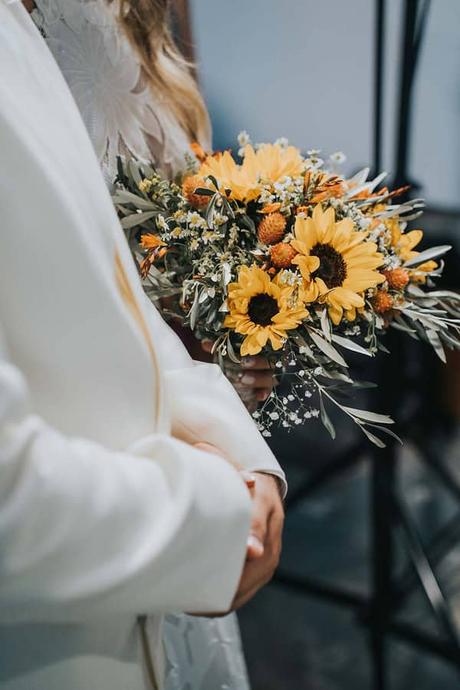 Rustic Fall Wedding Lefkada Sunflowers
