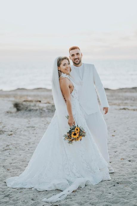 Rustic Fall Wedding Lefkada Sunflowers