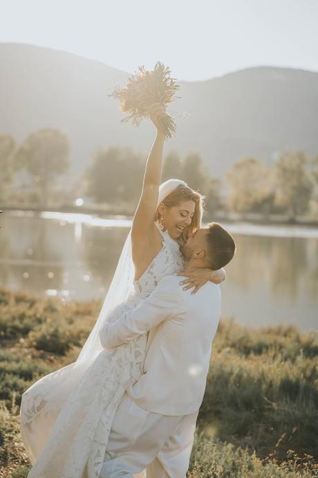 Rustic Fall Wedding Lefkada Sunflowers