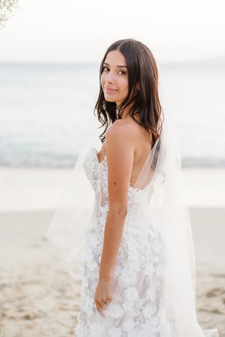 Dreamy Destination Wedding Naxos White Florals