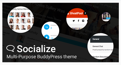 Best BuddyPress Themes and Plugins 2026 Socialize BuddyPress Theme