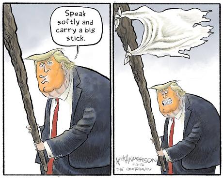 Carrying A Big Stick (With A White Flag)