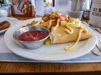 Breakfast crepe at Turning Point