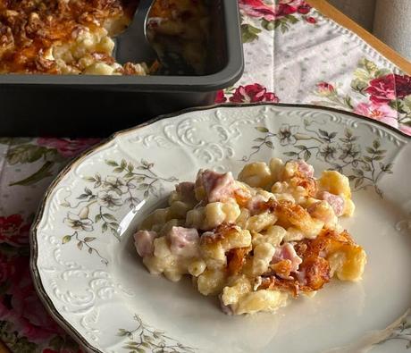 Macaroni Cheese Ham Casserole