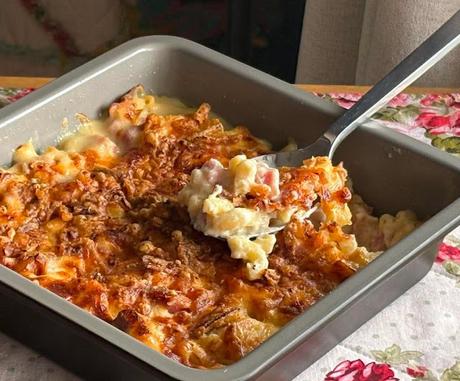 Macaroni Cheese Ham Casserole