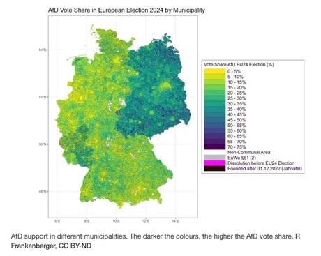 Far-right support in Germany Far-right support in Germany