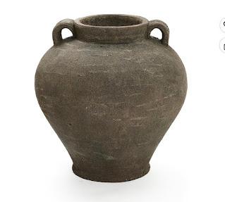 Oversized ceramic vase