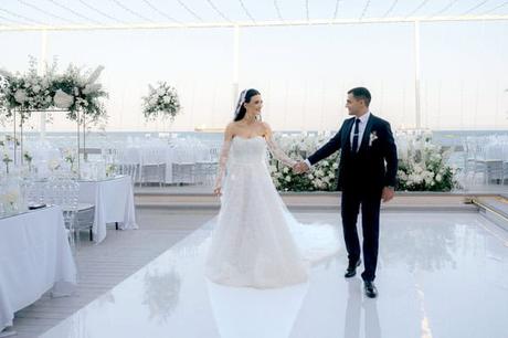 Dreamy seaside wedding with elegant white details | Andria & Marinos Dreamy seaside wedding with elegant white details | Andria & Marinos