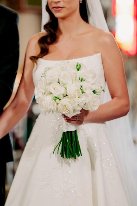 Chic White Floral Wedding Larissa